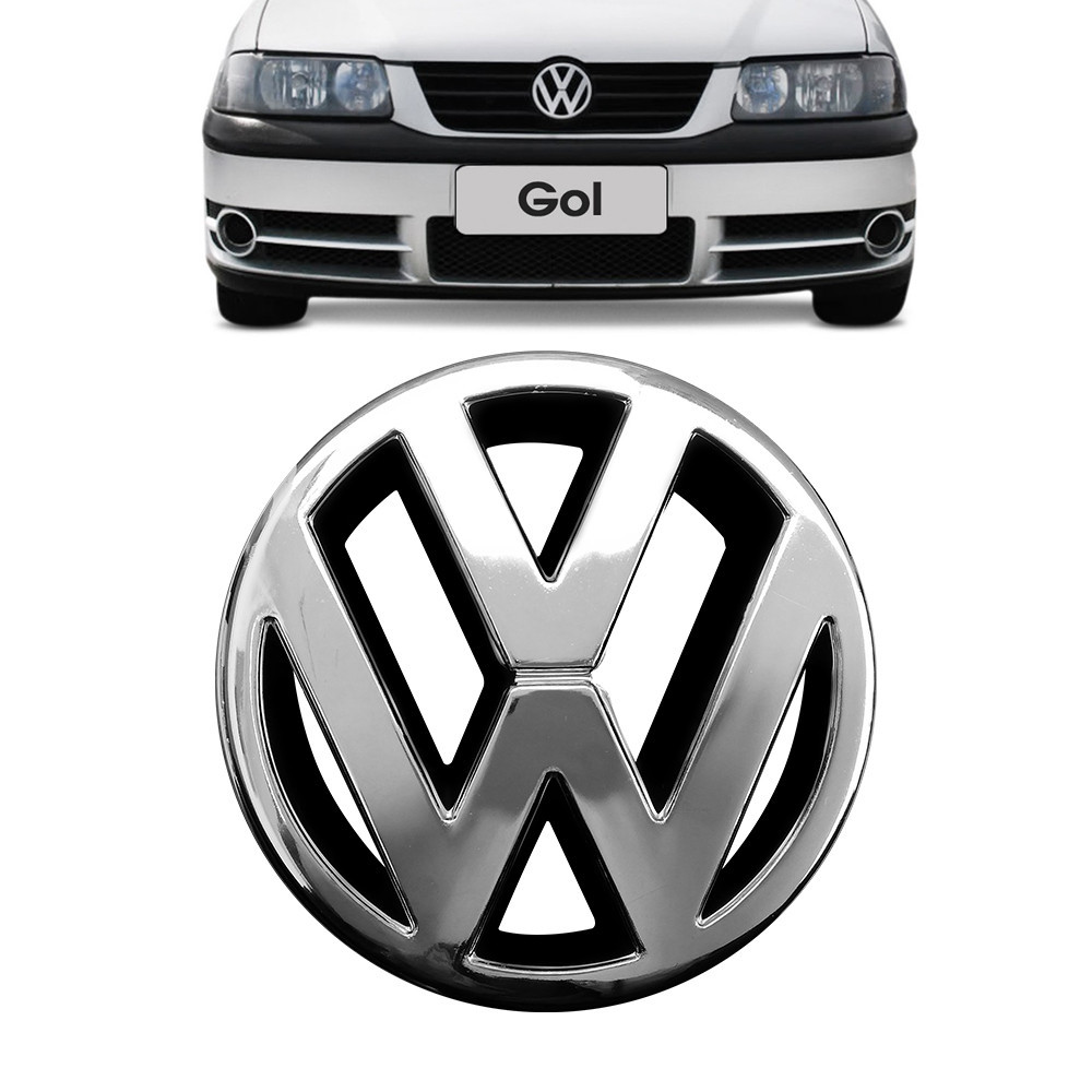Emblema Cromado Grade Vw Gol Parati Saveiro Fase 1 E Fase 2 em Oferta na Shopee