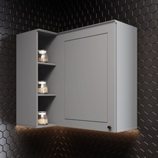 Armário Aéreo de Canto Reto 1 Porta Americana em Oferta na Shopee