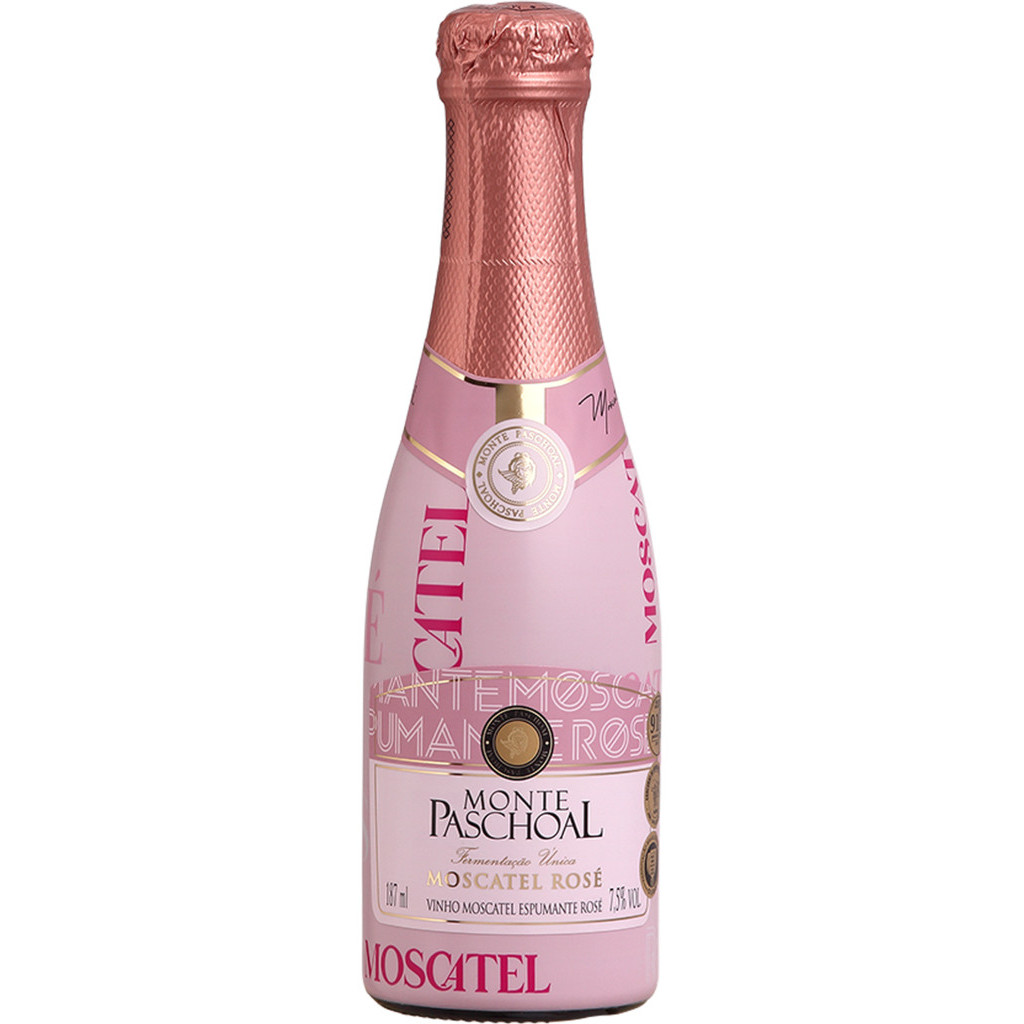Monte Paschoal Espumante Moscatel Rosé 187ml em Oferta na Shopee