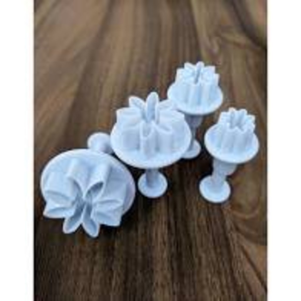 Kit Cortador Ejetor Margarida Pasta Americana E Biscuit