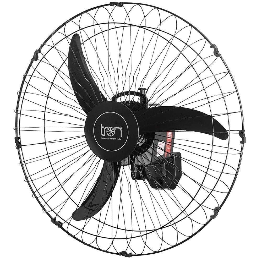 Ventilador de Parede 60cm Tron Oscilante, Preto, Bivolt