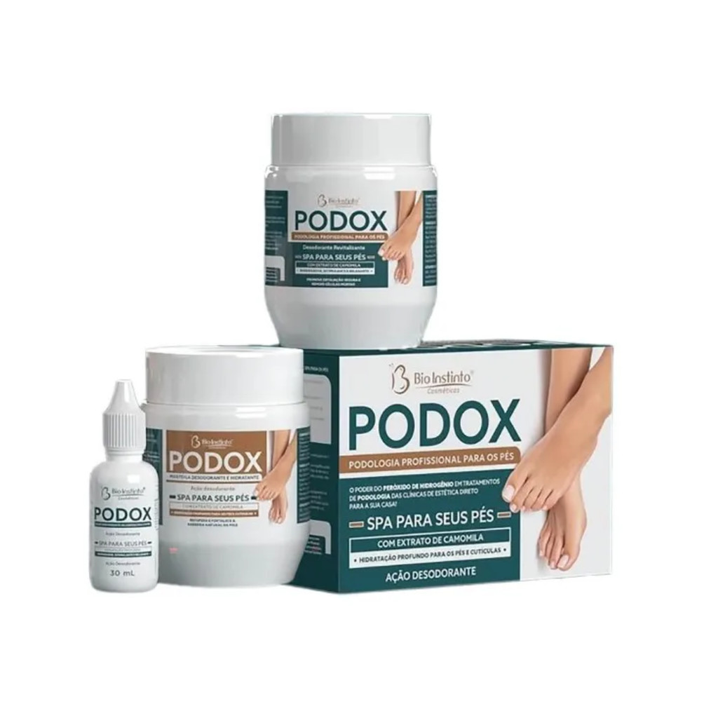 Kit Podox Podologia Profissional Spa De Pés Unhas Cutículas