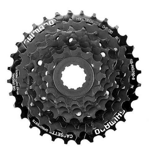 CASSETE 8V SHIMANO TOURNEY TX CS-HG200 12/32D - PRETO em Oferta na Shopee