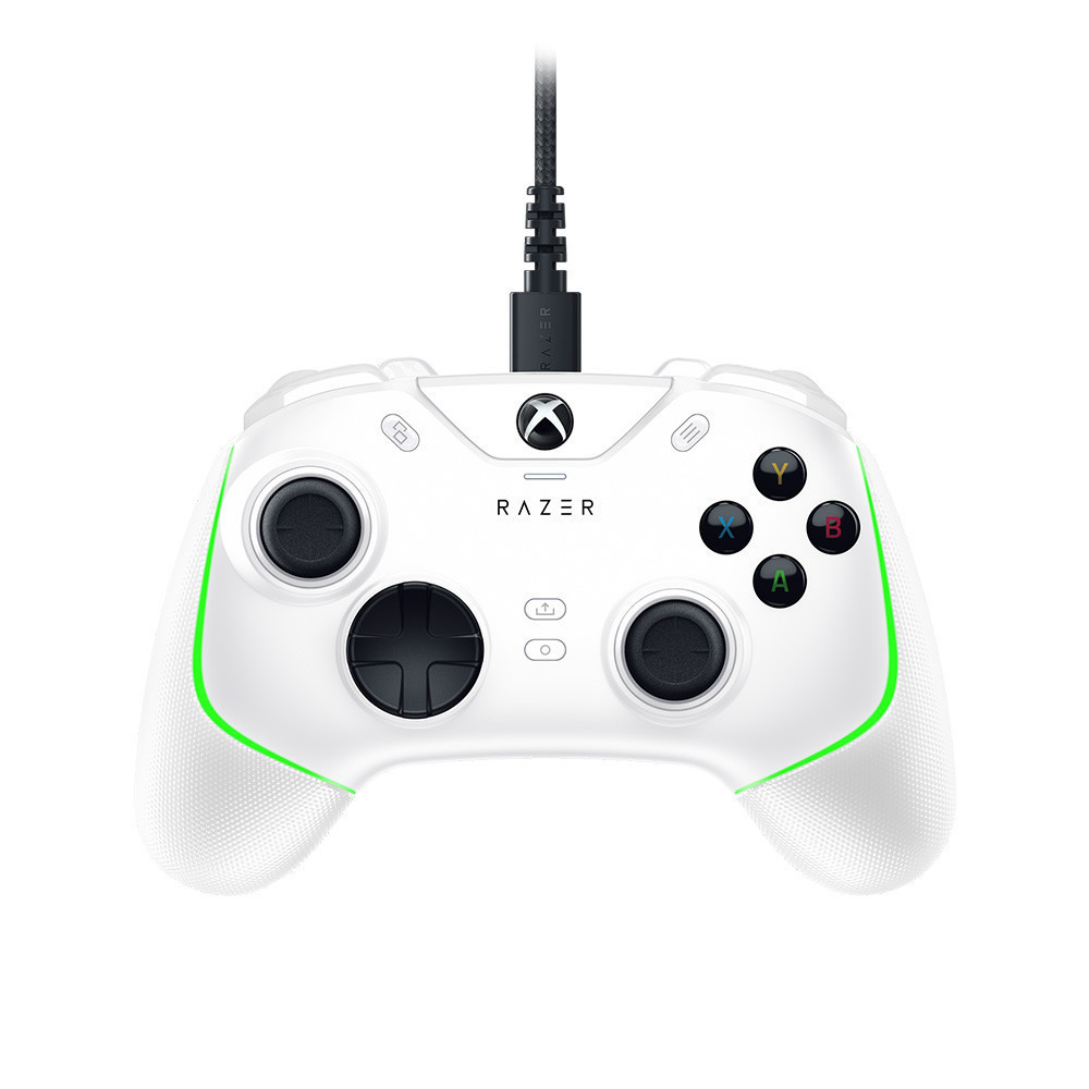 Controle Razer Wolverine V2 Chroma RGB com botões mapeáveis para Xbox Series X/S e PC com fio - White - RZ0604010200R3X