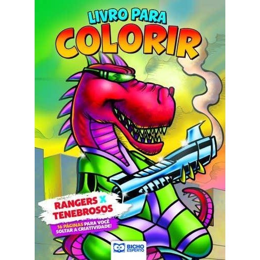 Livro Para Colorir Jornada Do Herói - Rangers X Tenebrosos em Oferta na Shopee