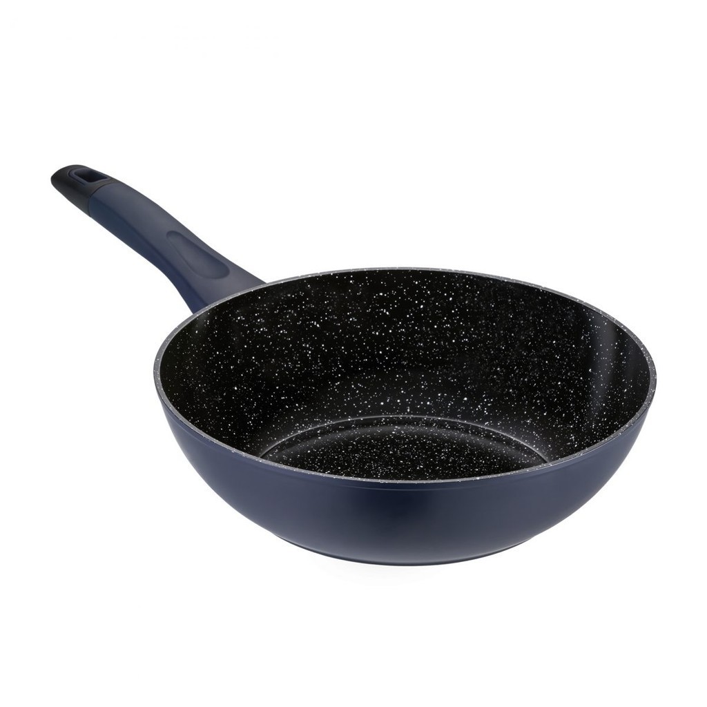 Frigideira Funda Wok Antiaderente de Aluminio com Revestimento Cerâmico 28cm Oxford - Home & Living