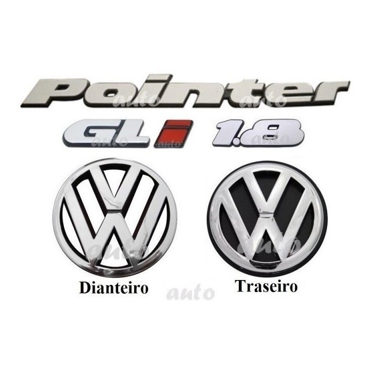 Kit Emblemas Pointer Gli 1.8 - Modelo Original