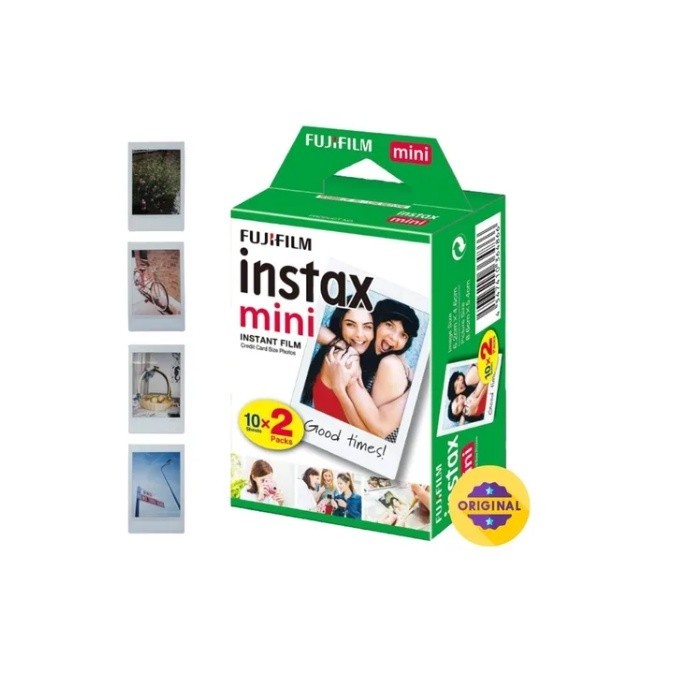 Filme Instantâneo Instax Mini FujiFilm Kit com 20 Fotos 54x86 mm