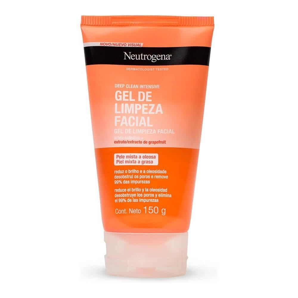 NEUTROGENA DEEP CLEAN SABONETE FACIAL COM GRAPREFU COM 150G em Oferta na Shopee