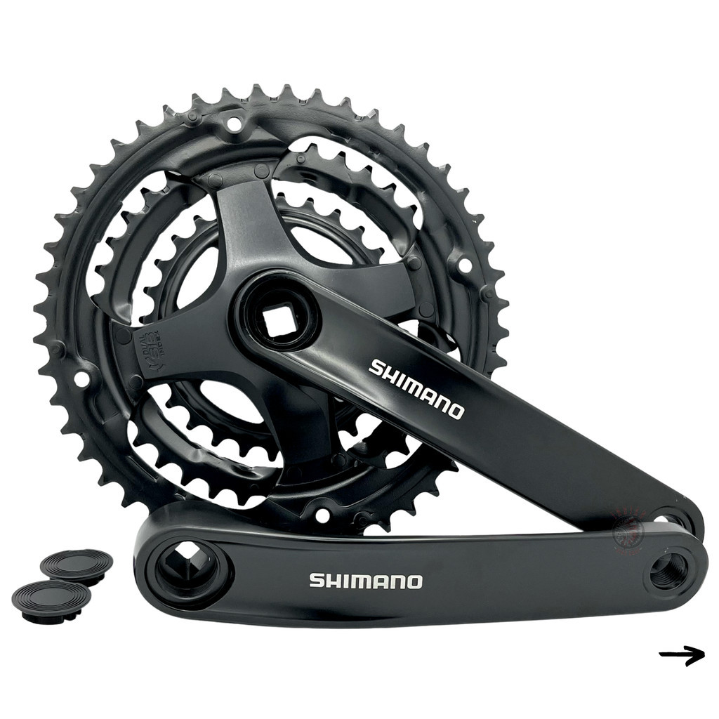 PEDIVELA SHIMANO TOURNEY FC-TY301 175MM PONTA QUADRADA - COROAS 48/38/28 - 3X7V / 3X8V em Oferta na Shopee