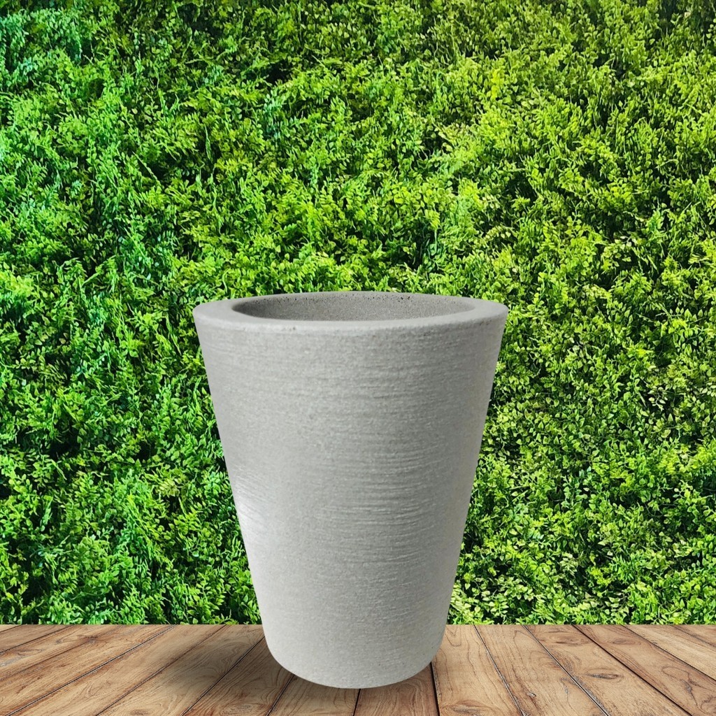 Vaso Coluna Cone Moderno Varanda Jardim Elegante