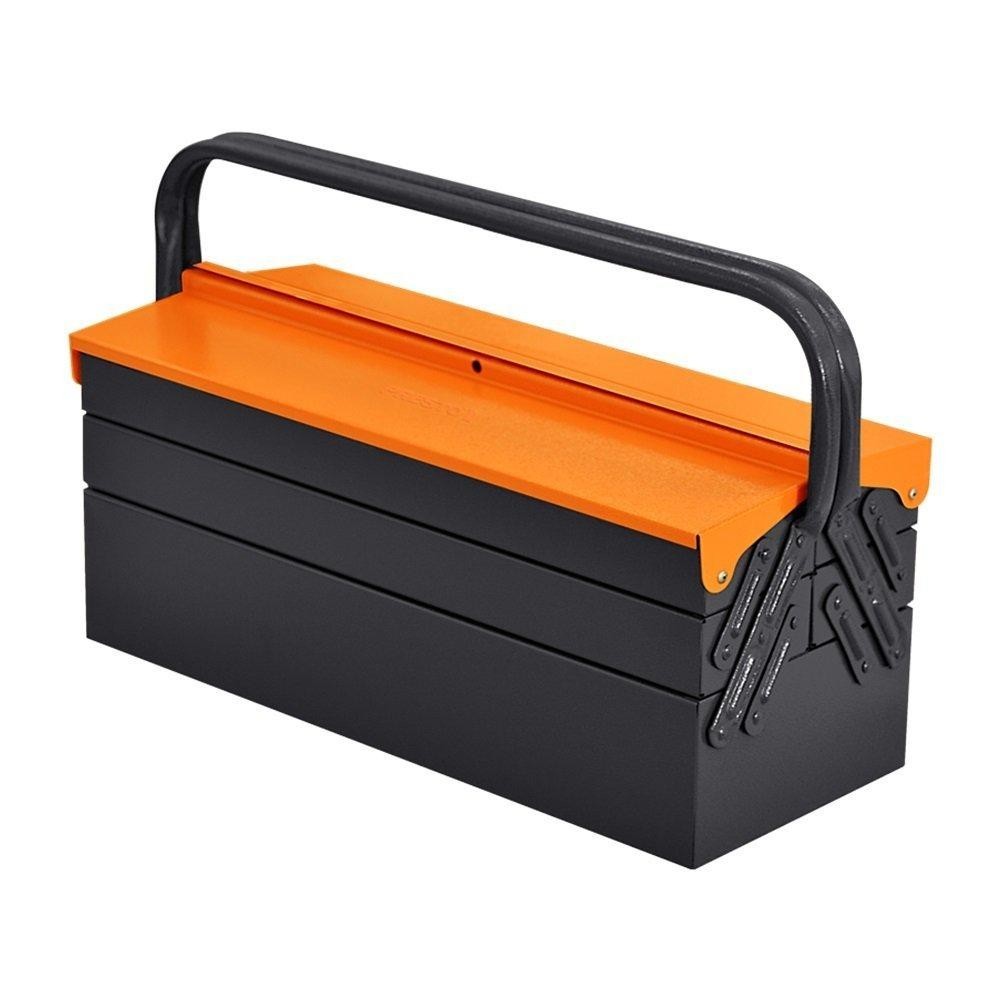 Caixa Ferramentas Sanfonada 50cm 5 Gavetas Laranja - PRESTO em Oferta na Shopee