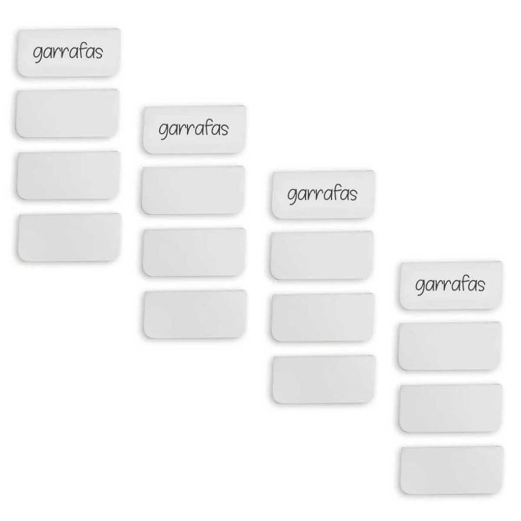 Kit 16 Placas Identificadora para Caixas OU Cube - Home & Living