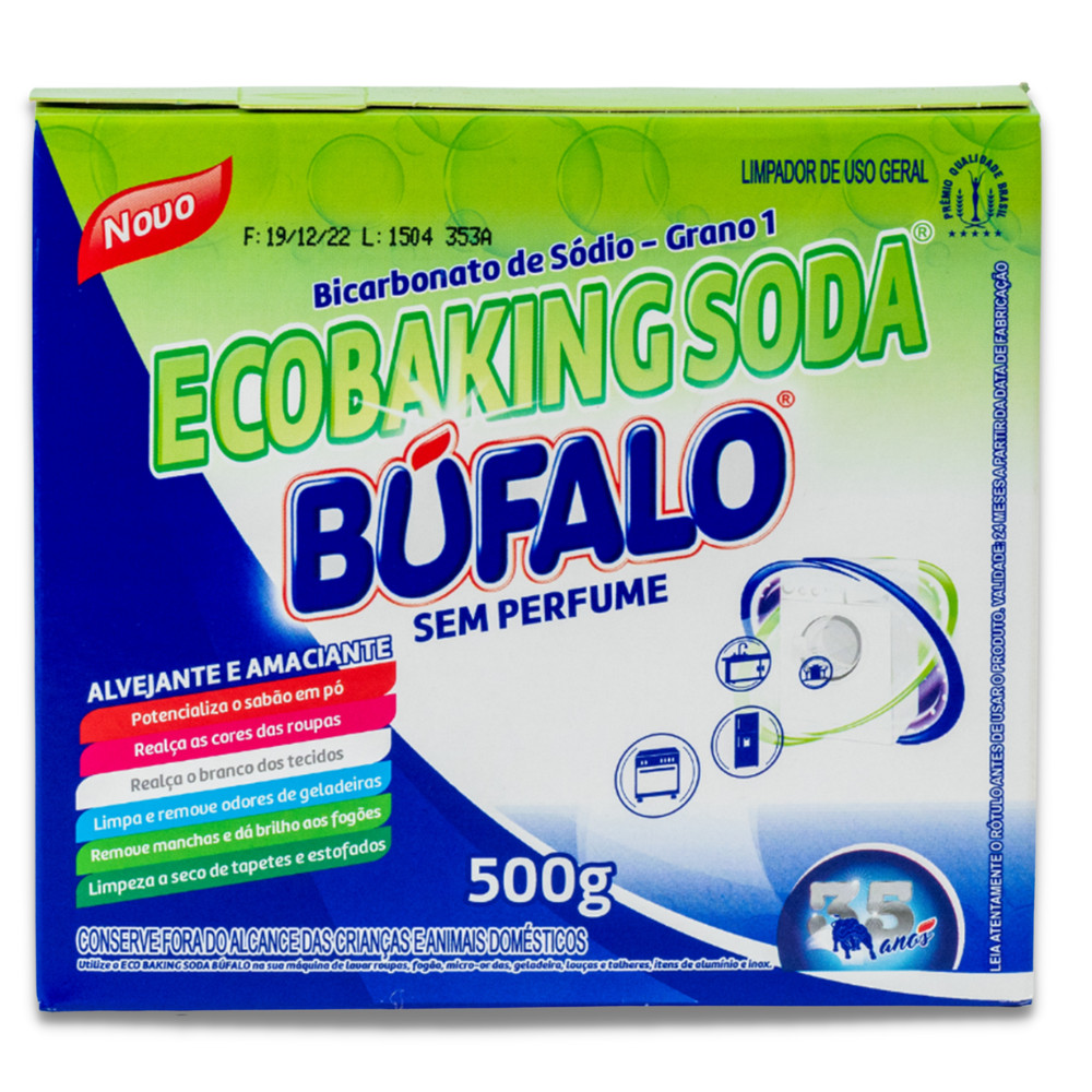Alvejante Em Pó Multiuso Ecobaking Soda 500G Bufalo - Home & Living