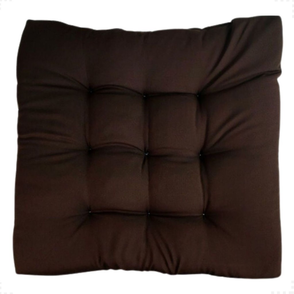 Almofada Grande Futton Decorativa Liso Assento Para Sofa e Poltrona 60x60cm Aretsanal Marrom