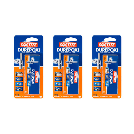 Kit com 3 - Durepóxi Adesivo Epóxi Massa Loctite 100g Henkel em Oferta na Shopee