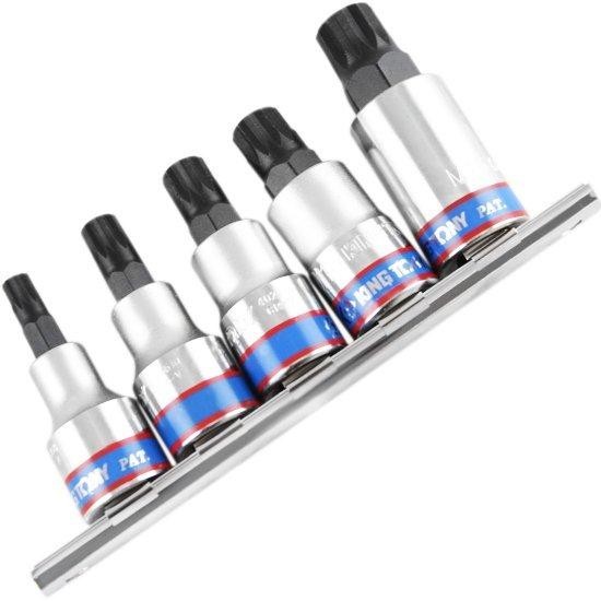 Jogo de Chaves Soquetes Multidentada 1/2 Pol. com 5 Peças em Oferta na Shopee