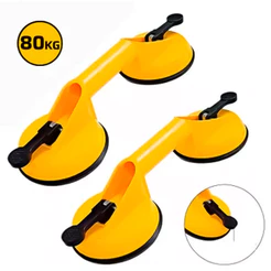 Kit 2 Ventosa Dupla Para Vidros Mármores Espelhos Parabrisas Até 80kg Trava Destrava Profissional