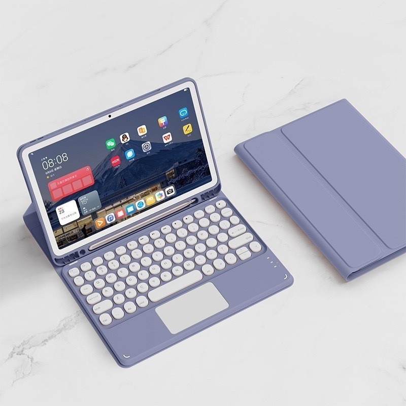 Capa Protetora compativel  IPAD 7 8 9 10 Geração Air 3 4 5 Pro 11 Com Teclado Bluetooth Sem Fio E Bandeja Para Canetas em Oferta na Shopee