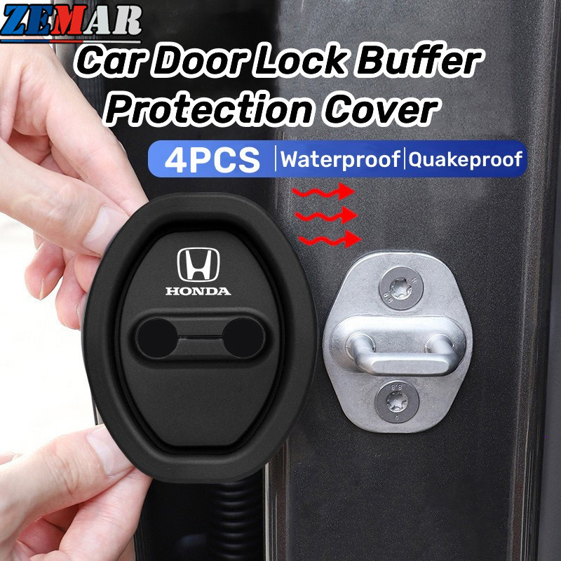 4Pcs Civic Silicone Proteção Da Fechadura Porta Do Carro Tampa Amortecedor Acessórios Silenciosos Para HR-V Fit Civic City Hatch Hrv ZR Jazz