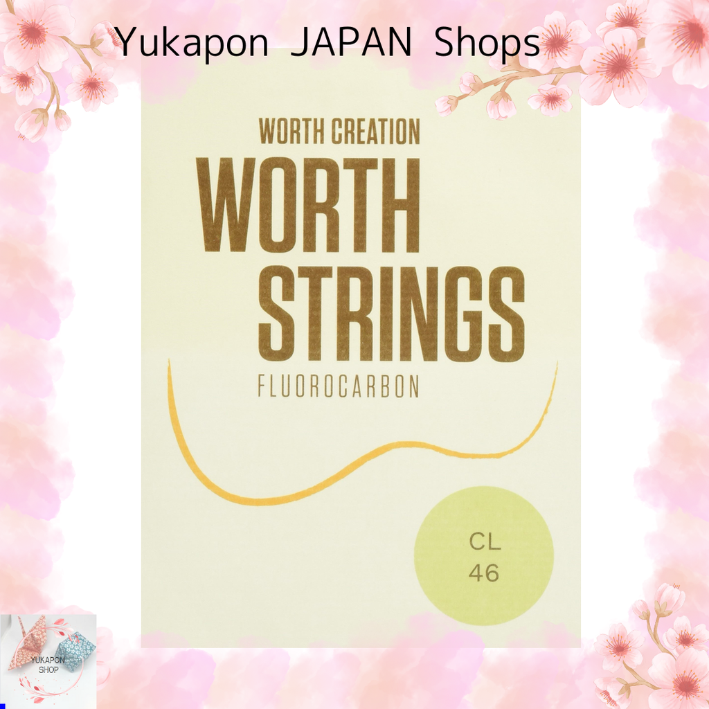 Cordas de Ukulele Worth Strings CL Clear Light 46 Polegadas Fluorcarbono Do Japão