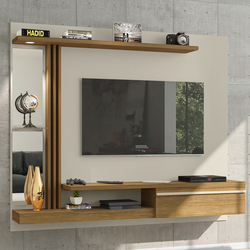 Painel Para TV Até 55 Polegadas Com Led Denver 1 Porta em Oferta na Shopee