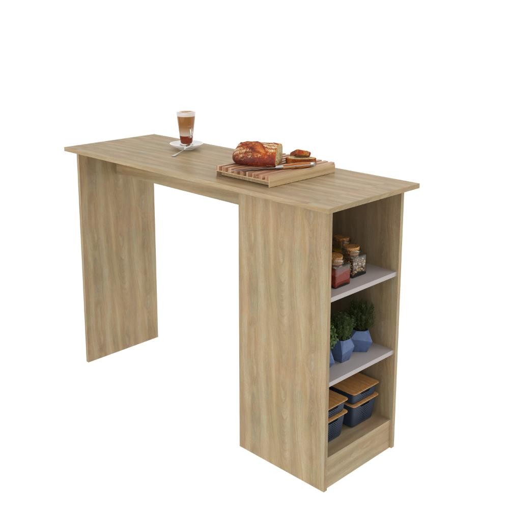 Bancada Gourmet para Cozinha Ravenna 136cm Dourado/Fumê - J Carvalho em Oferta na Shopee