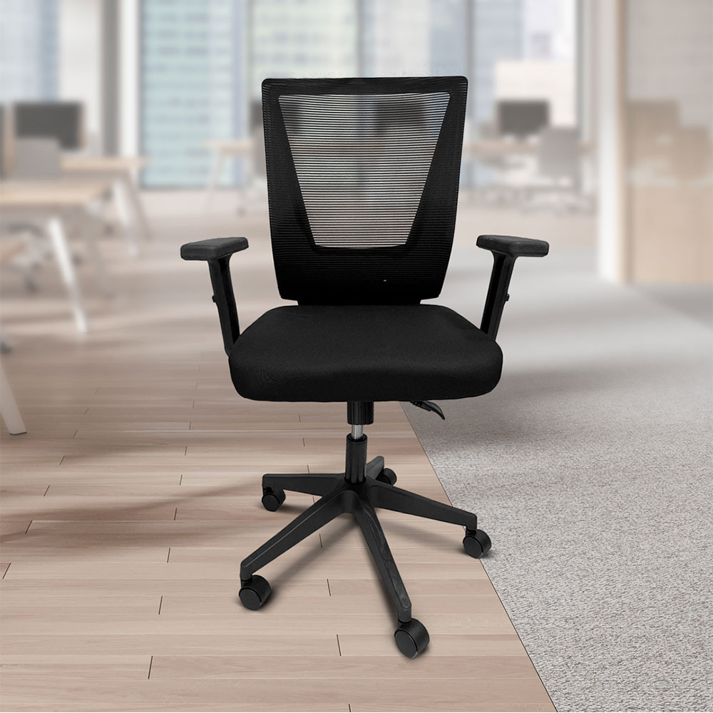 Cadeira de Escritório Ergonômica com Braços Ajustáveis e Altura Regulável GL - Com rodinhas