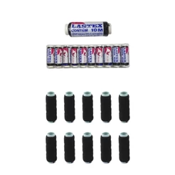 10 Rolos Fio Linha Lastex Elástico 10m São José 0,8mm