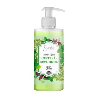 Sabonete Líquido Sveda Hortelã e Erva Doce 500ml em Oferta na Shopee