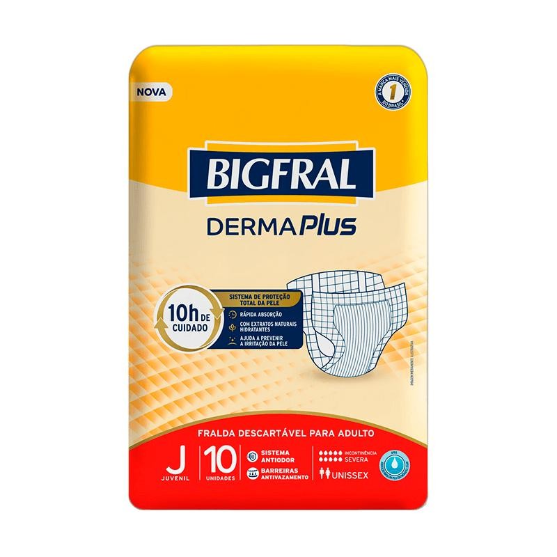 Fralda Descartável Bigfral Derma Plus J 10 Unidades em Oferta na Shopee