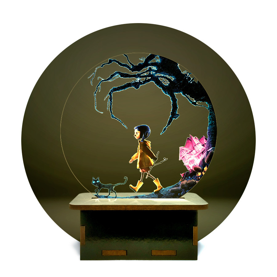 Mini Luminária LED Coraline e o Mundo Secreto UV em Oferta na Shopee