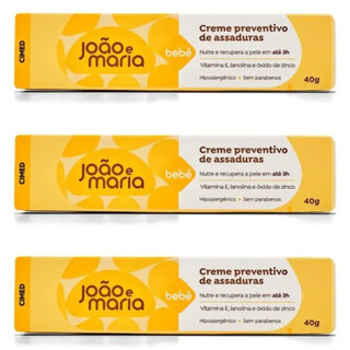 KIT C/ 3UN POMADA DE BEBE JOAO E MARIA CIMED 40G