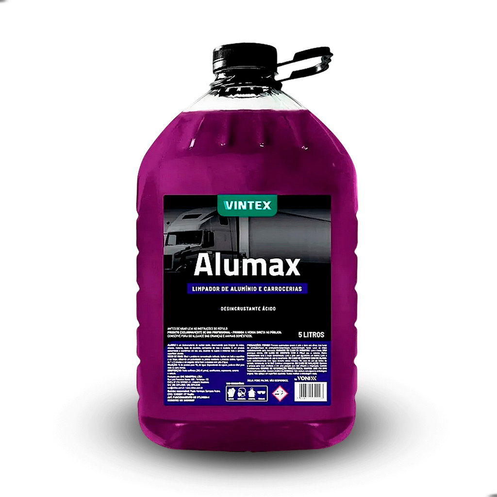 Limpa Alumínio Alumax Vintex 5L - Eficaz em Aço Inox, Madeira e Motores, Limpeza Completa em Minutos em Oferta na Shopee