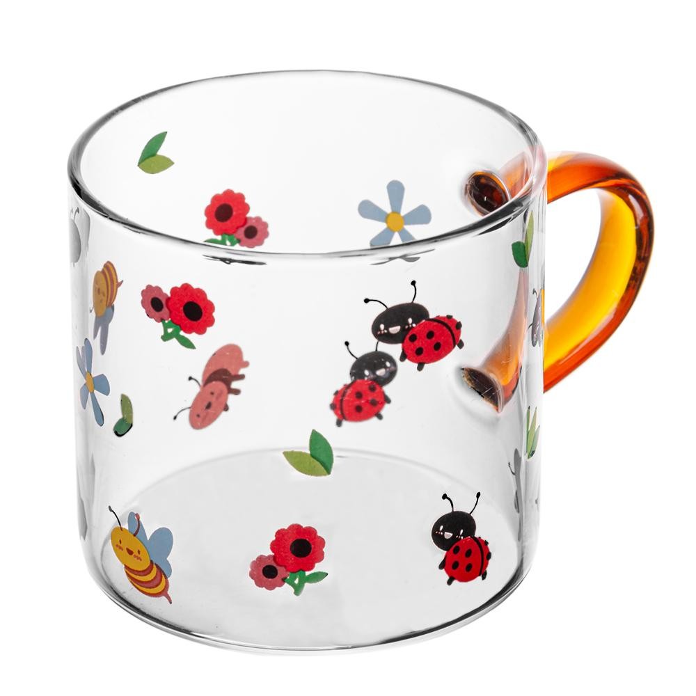 2 Canecas com Alça Âmbar Garden Party Lyor 120ml - Home & Living