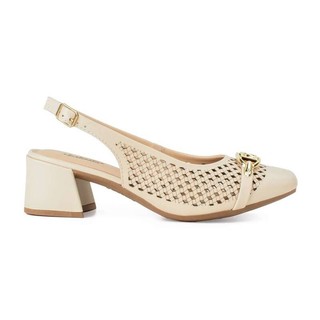 Sapato Dakota Salto Bloco - Feminino - Creme