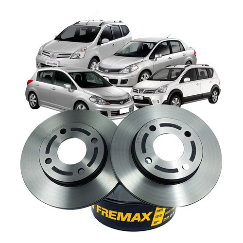Par Disco Freio Dianteiro Fremax Tiida 2008 A 2013 Livina 2010 A 2014 Grand Livina 2010 A 2014