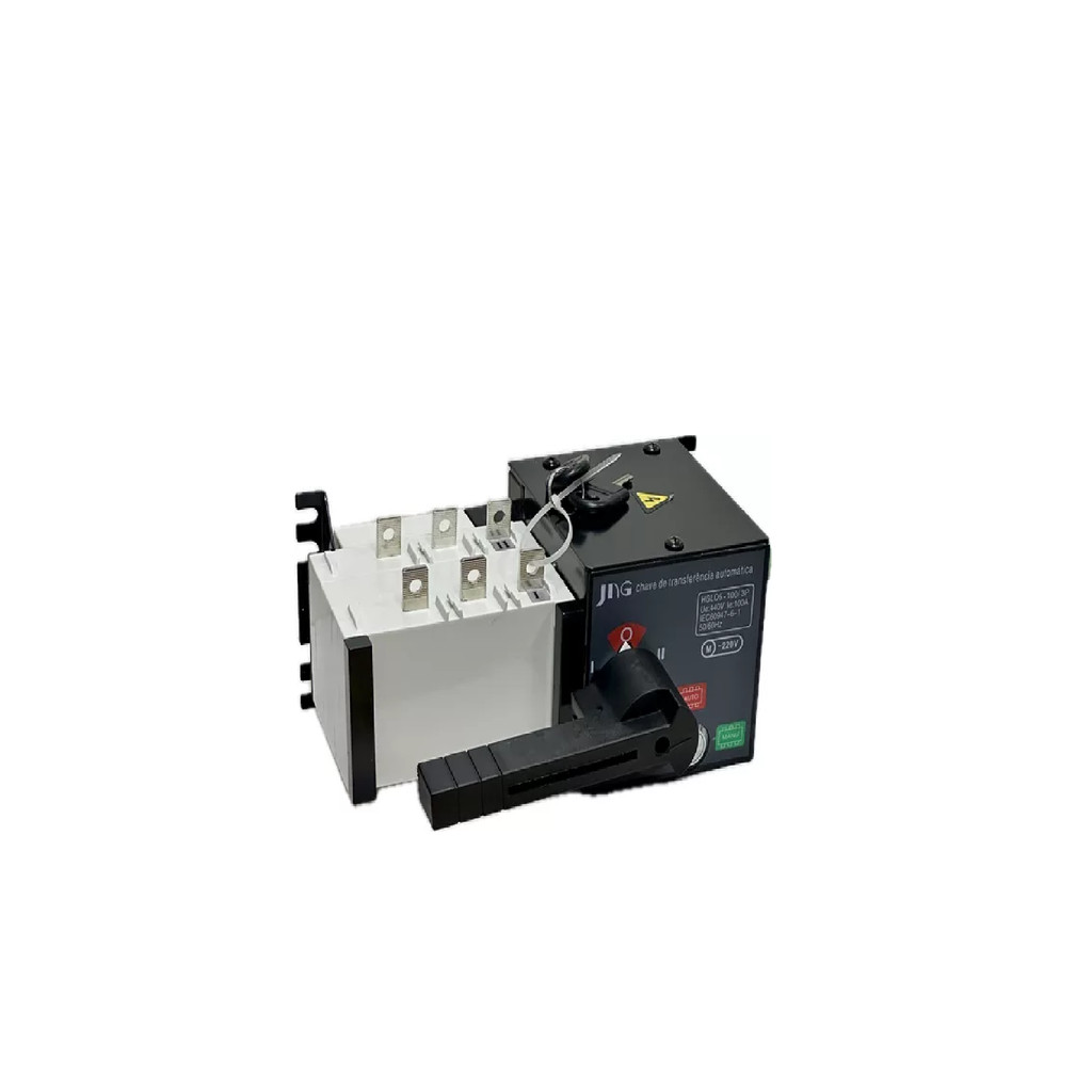 CHAVE DE TRANSFERÊNCIA MOTORIZADA TRIPOLAR - (AUT/MAN) - (SEM CARGA) - HGLQ5 - 100/3 - 100A