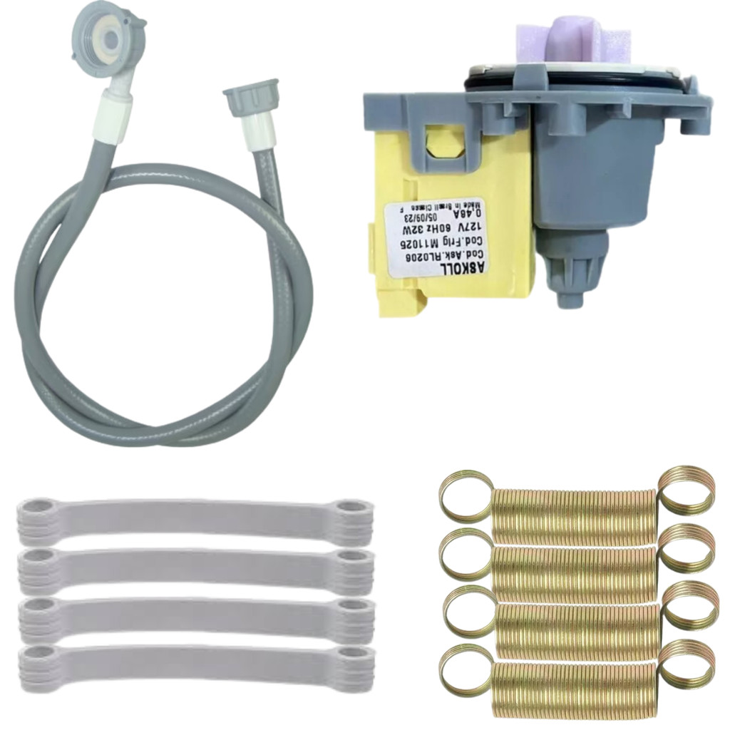 Bomba Eletrobomba Drenagem com Mangueira Compativel Brastemp Universal Askoll Bwk11 Bwk Bwl11 Lte12
