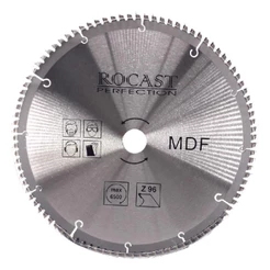 Disco De Serra Circular Com Pastilha de MD Para MDF 300mm x 96D (121,0002) - Rocast