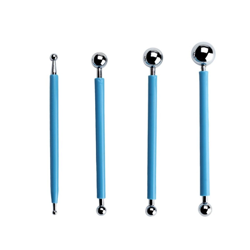 Kit Boleador para confeitar pasta americada 12,5 cm 4un em Oferta na Shopee