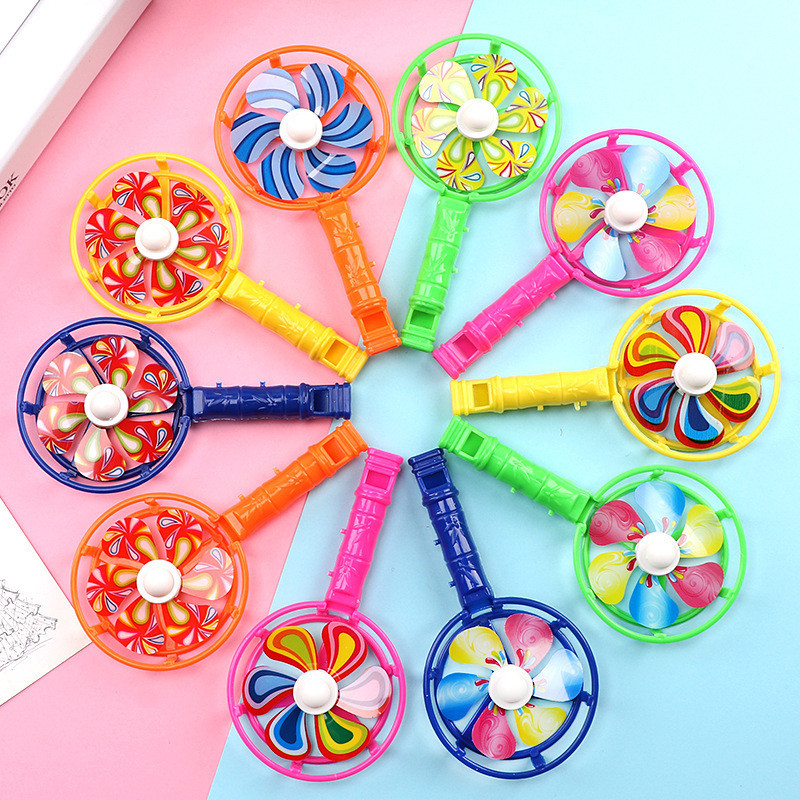 Moinho de vento pequeno colorido Apito de vento pequeno Combinação de moinho de vento japonês Combinação de moinho de vento colorido Brinquedos infantis