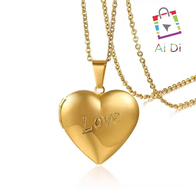 Amor Infinito: Colar Feminino com Pingente de Coração em Aço Inoxidável para Casamento