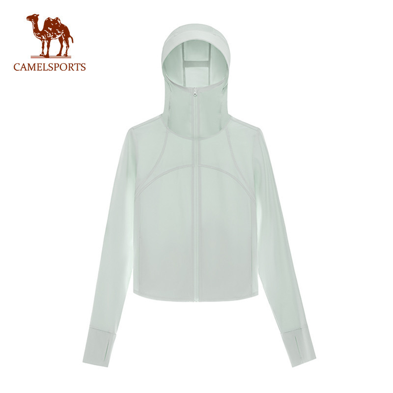 CAMEL SPORTS Roupas De Proteção Solar Femininas Slim Summer Ice Silk Casaco Fino Anti-UV Exterior Slimming em Oferta na Shopee