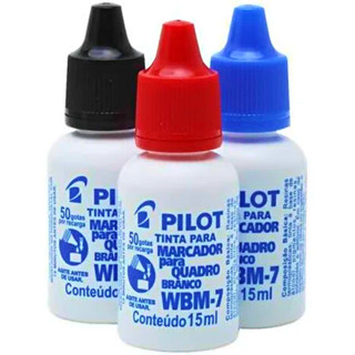 KIT 3 Refil Para Marcadores De Quadro Branco WBM-7 15ml - PILOT em Oferta na Shopee
