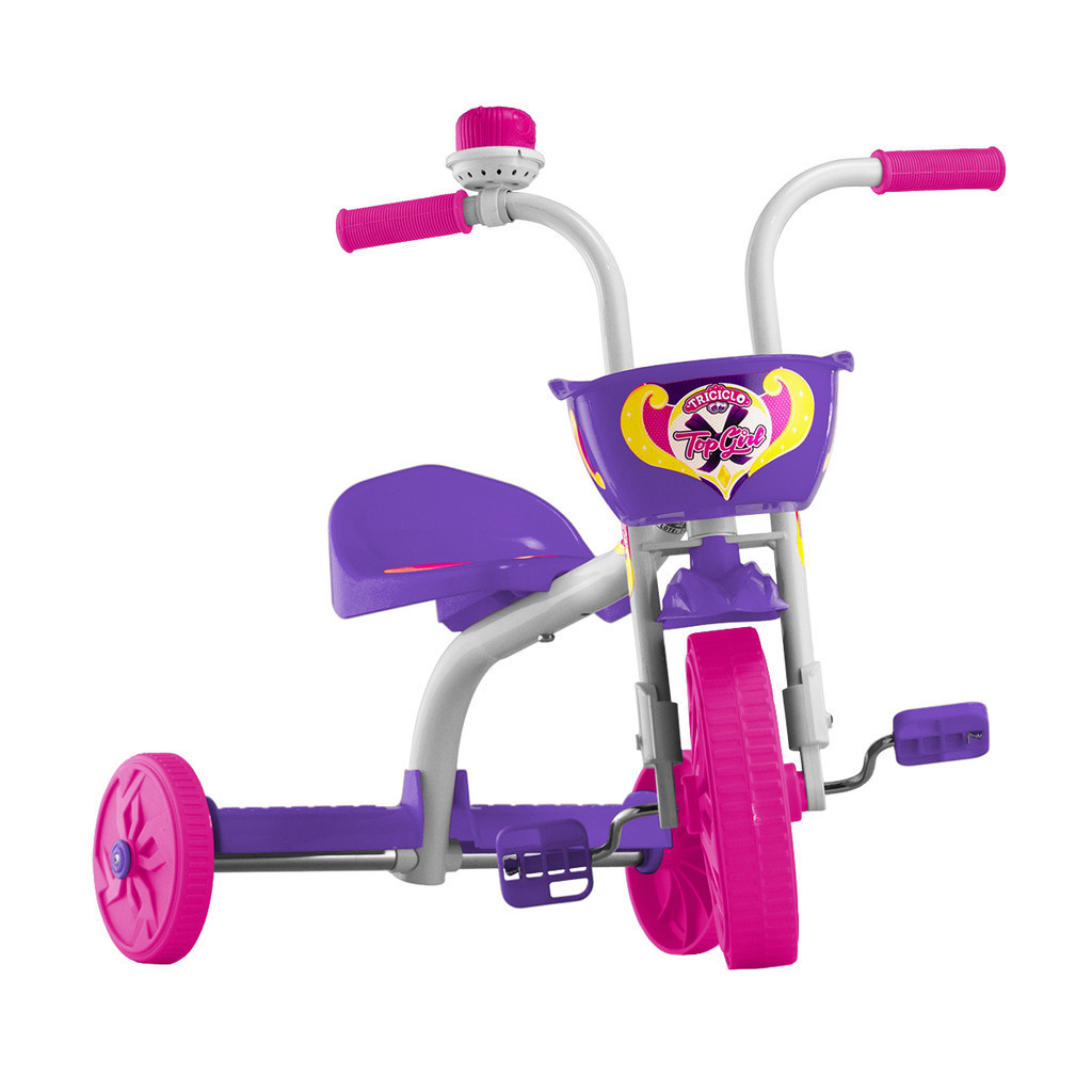 Triciclo Infantil Ultra Bikes Top Boy Jr [roda Em Pp] Buzina a Ar Menino Menina Criança Infantil