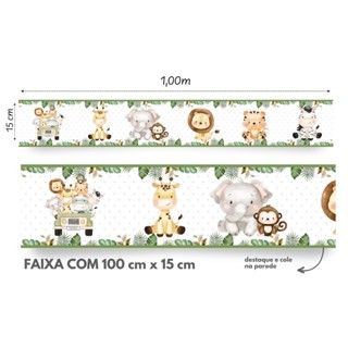 Faixas Adesiva De Parede Safari Aquarela Jeep - Papel de Parede Quarto Infantil Menino em Oferta na Shopee