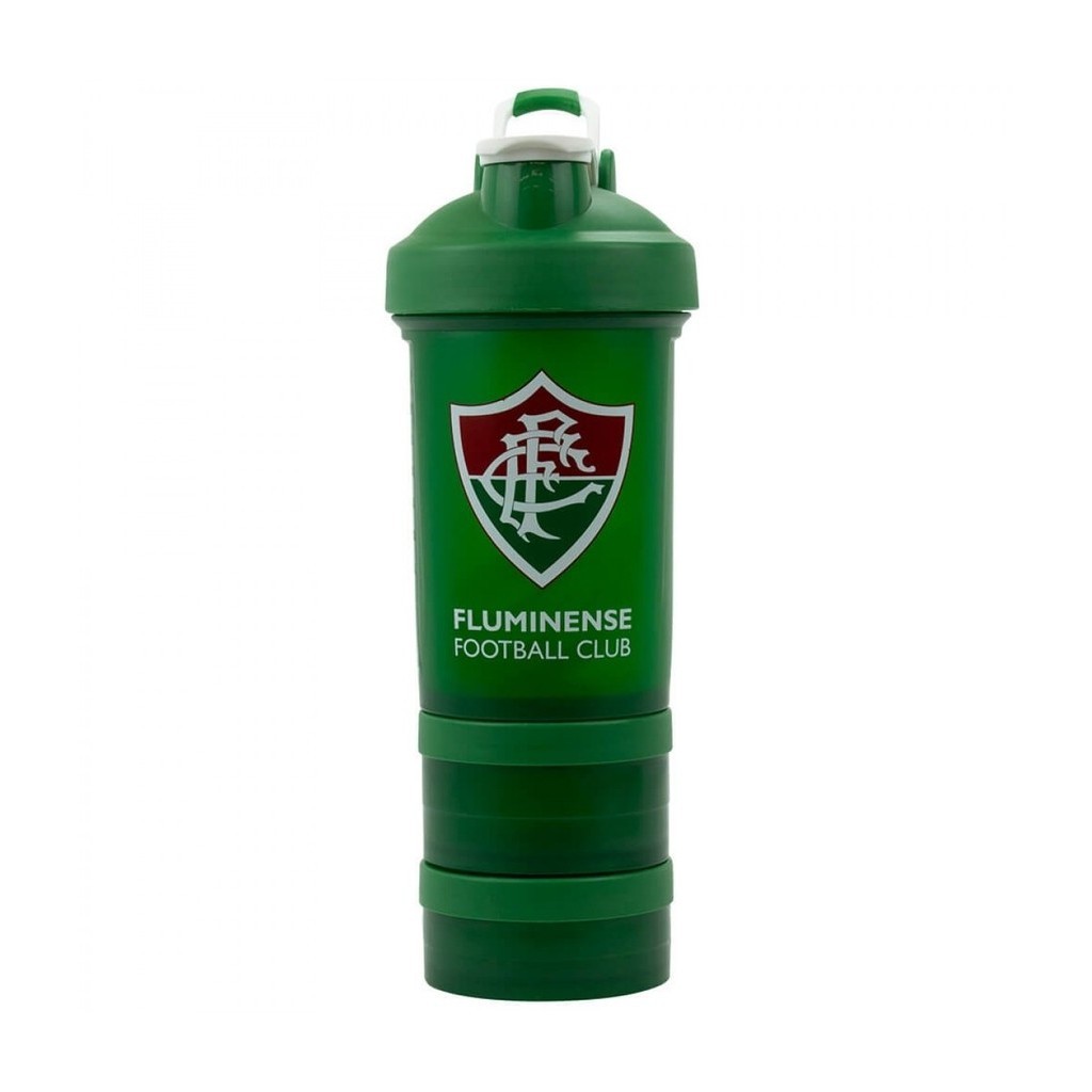 Garrafa FLUMINENSE Shakeira + 2 Compartimentos 500ml Oficial
