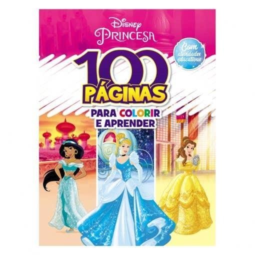 100 Páginas para Colorir Disney - Princesas em Oferta na Shopee