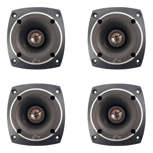 KIT 4 TWEETER PIESO COMPET 120W 8 OHMS PARA SOM AUTOMOTIVO - Spare Parts and Accessories for Vehicles